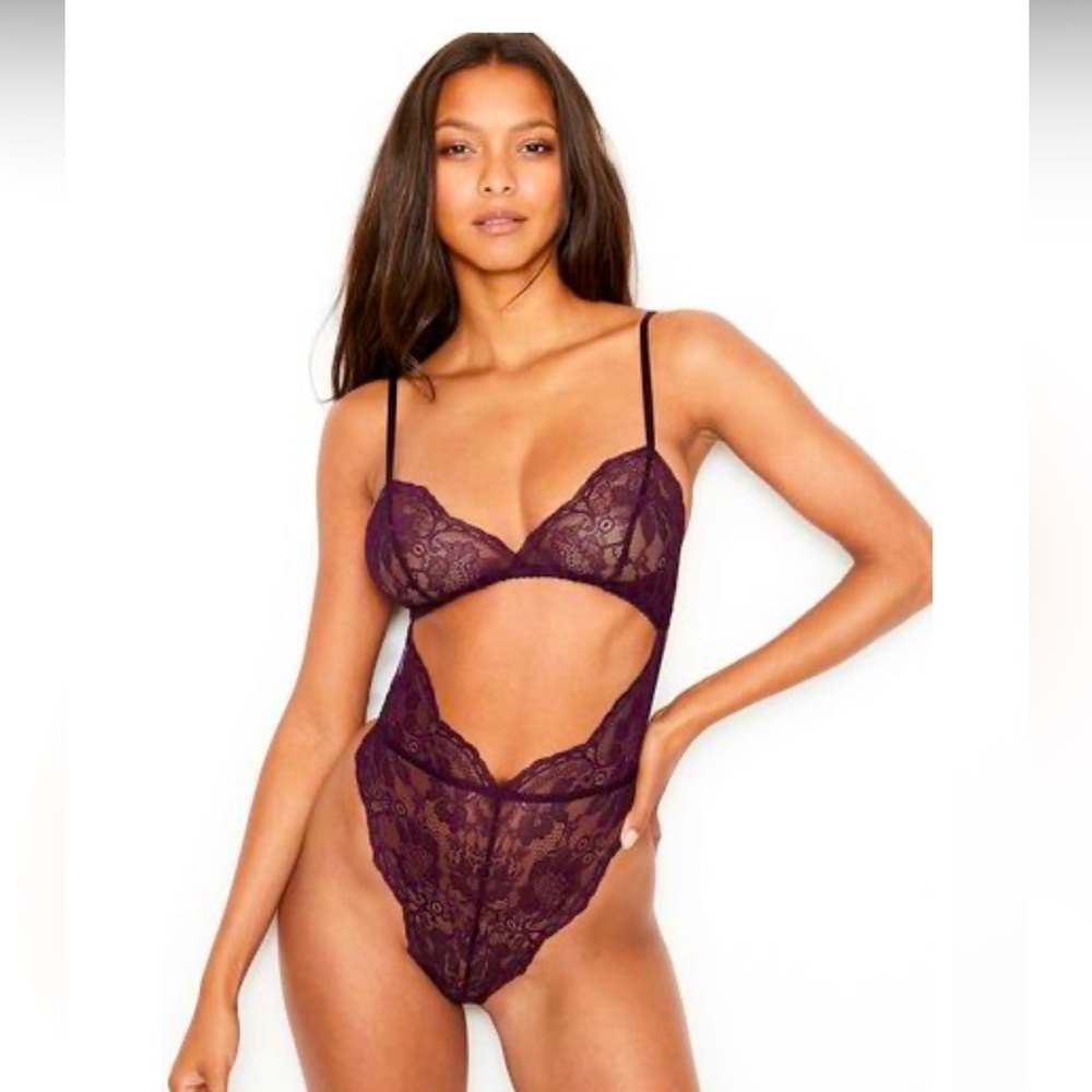 Victoria’s Secrets Unlined Lace Teddy